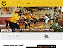 Tablet Screenshot of capoeira-angola-chicago.org